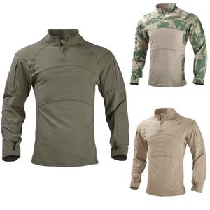 Other Sporting Goods HAN WILD Mens Long Sleeve Tactical Shirt Men's Military Rapid Army Combat Shirts Assault Slim Fit Camo T Shirt with Zipper 230617