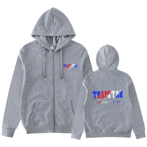 Erkek Hoodies Sweatshirts Tasarımcı Giyim Moda Moda Küçük Modaya Gizli Trapstar Mektup Baskı, Hood Fermuar ile Gevşek Polar Erkekler İçin Kazak Kazak