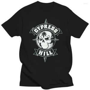 Erkekler Tişörtleri Cypress Hill Klasik Kafatası Küre Logosu Yeşil Gömlek Özel Baskılı Tee
