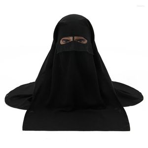 Eşarp Göz Kazanmış Kabarcık Şifon Anında Hicap Kapağı Ramazan Kadın Müslüman Yumuşak İslami Eşarp Tam Kapak İç Bonnet Abaya Kafa Bandı