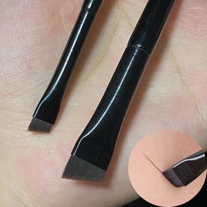 Makyaj Fırçaları 1/2pcs Profesyonel Eyeliner Kaş Taşınabilir Küçük Açılı Kontur Fırçası Set Kadın Güzellik Araçları RA