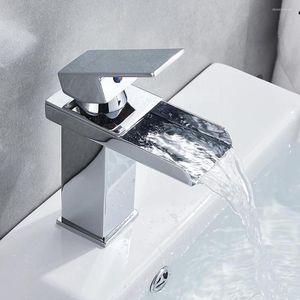 Banyo Lavabo Muslukları Aquacubik Tek Kol Sap Şelale Musluk Maketleri Havza Karıştırıcı Bibcock Chrome Finish Cupc Standardı