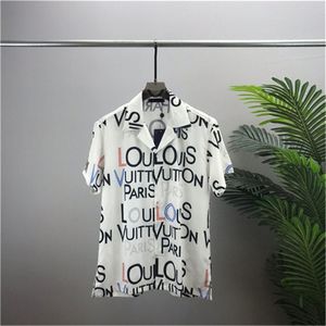 Erkekler Tasarımcı Gömlek Yaz Shoort Sleeve Sıradan Gömlekler Moda gevşek Polos Beach Style Nefes Alabilir Tshirts Tees Giyim M-3XL Q37