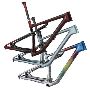 Araba Kamyon Rafları Awst 1840g Ultralight Bisiklet Tam Süspansiyon Çerçevesi Set 12x148mm 29er Karbon Çerçeve 2 Bağlantılar MTB XC Bisiklet Bisiklet Bisikleti 230617