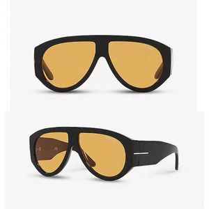 Дизайнерские солнцезащитные очки для мужчин Tom Chunky в пластинчатой оправе FT1044, большие очки, модные солнцезащитные очки Ford для женщин, черные спортивные черные стили, оригинальная коробка