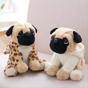 Фаршированные плюшевые животные 20 см моделирование собак плюшевые игрушки Sharpei Pug милый щенок для домашних животных плюшевые куклы дети дети день рождения рождественские подарки 230617