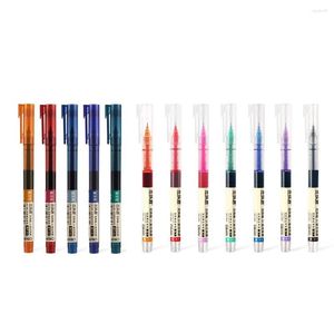 Parçalar 0.5mm Yuvarlanan Top Pens Karışık Renk Mürekkep Ekstra İnce Jel Öğrenci Kırtasiye Planlayıcı Yazma Çizim