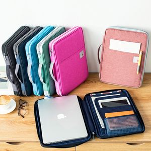 Filing Supplies A4 Document Organizer Folder Padfolio Multifunction Business Holder Case for Ipad Bag Office Filing Briefcase Storage Stationery 230620