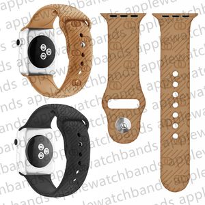 Tasarımcı Apple Watch Band Saati Apple Watch Ultra Series 8 7 4 5 6 38mm 42mm 44mm 49mm Lüks Sıvı Silikon 3D Exposs Rivet AP Akıllı Kayışlar