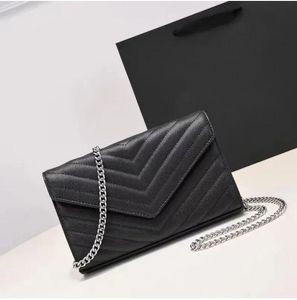 Designer brand luxury Shoulder Bags luxury leather handbag for Women black purses bag Chain Totes handbags 016