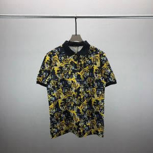 2023 nova camisa polo masculina camisa polo masculina italiana de luxo manga curta moda casual masculina verão camiseta tamanho M-3XL