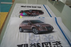Yüksek kaliteli polyester malzeme net baskı satış promosyon bayrağı afişi