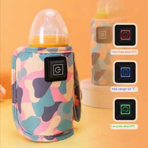 Bottle Warmers Sterilizers usb milk bottle insulation sleeve outdoor portable heating baby warmers 230620