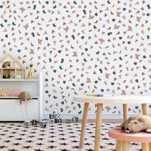 Boho minimalist diy leopar spot duvar çıkartması bebek odası duvar çıkartmaları renkli İskandinav ev arka plan iç duvar sanat anlaşmaları