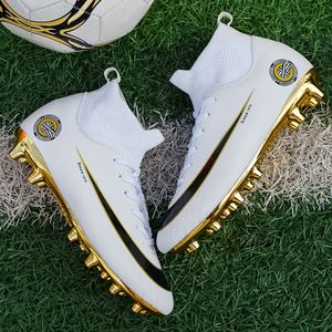 Другие спортивные товары профессиональные футбольные ботинки мужские высокие 15 элитных футбольных туфлей SGPR подростки подростки на открытом воздухе. Клицы белого золота 230619