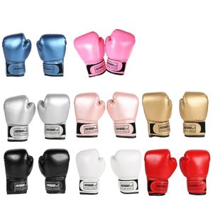 Protective Gear 310 Years Kids Boxing Gloves For Fun Muay Thai Fight Sanda Martial Arts Bag Punching Training PU Mitts Glove 24BD 230619