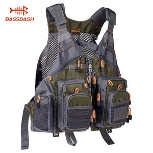 Other Sporting Goods Bassdash Breathable Fishing Vest Outdoor Sports Fly Swimming Adjustable Vest Fishing Tackle 230619