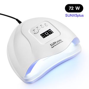 Tırnak Kurutucuları Güneş X Plus 72366W UV LED Tırnak Lambası Manikür Jel için 36 PCS LED'leri Çivi Kurutucu Oje Lambası Oto Sensör Manikür Araçları 230619