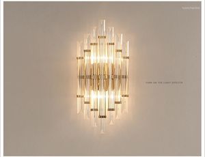 Duvar lambaları Fantezi lüks kristal cam açık başucu endüstriyel dekor buhar punk wandlamp banyo
