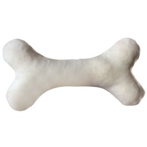 Beyaz 20cm Yaratıcı Pet Köpek Oyuncak Kumaş Kemik Köpek Oyuncak Pet Isırık Dirençli Peluş Puppy Oyuncak Köpekler İçin Komik Oyuncak Molar Çiğneme Oyuncaklar