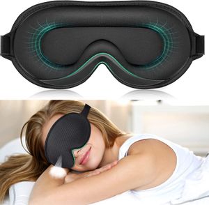 Uyku Maskeleri 3D Uyku Maskesi Uyku Göz Maskesi% 100 Işıklar Erkekler için Blockout Kadınlar Soğuk Spor Kumaş Göz Kapağı Seyahat/Nap/Gece Uyku 230620