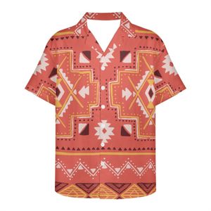 Мужские футболки Bohemian Art Vintage Tattoo Prints Мужские рубашки летние гавайские рубашки Мужские пляжные винтажные топы с коротким рукавом модную одежду 230620