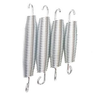 Trambolin 10pcs trambolin yaylar ağır hizmet galvanizli çelik yaylar yedek kit çekme yay kanca bel davul yay aksesuarları 230620