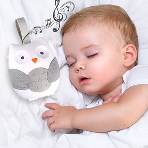 Baby Monitor Camera Portable Owl Noise Machine Soother with 10 Light Music Songs 2 ral Sounds Lullabies Silicone Strap for Toddlers 230620
