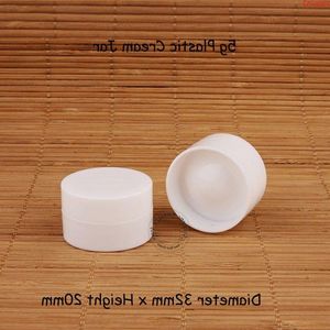 100шт/лот оптом пластиковый 5G White Mini Mini Cream Jar