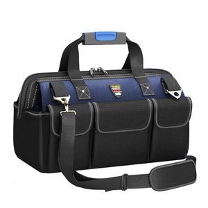 Tool Bag Multi-Function Tool Bag 1680D Oxford Cloth Electrician Bag Multi-Pocket Waterproof Anti-Fall Storage Bag 230620