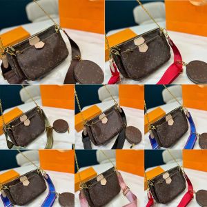 Multi Pochette Acsoirsoires Роскошные поперечные кошельки Дизайнерская сумка на плечо женщина сумочка сумки dhgate 3 куски