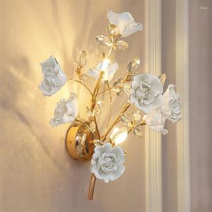 Настенная лампа роскошная гостиная арт -деко -лампы