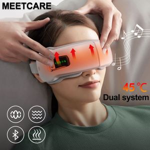 Massageador para os olhos Alívio da fadiga dos olhos Airbag inteligente Vibração Massagem compressa quente Bluetooth Música Relaxe sono Melhore Bolsa anti-olhos