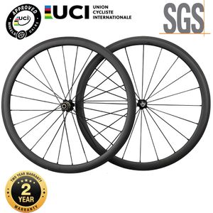 700C Carbon Wheelset, Tubeless Road Bike Rims, 38/50/60/88mm V Brake, Front Wheel Quick Delivery