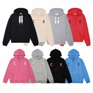 Tasarımcı Cline Men Hoodies CE Sweatshirts Ezici Uzun Kollu Celins Mektup Moda Kapşonlu Poater Hoody Çift Sonbahar Günlük Moda Çok yönlü Stil