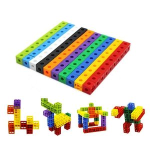 100pcs Mathematics Linking Cubes Numberblocks Interlocking Multilink Counting Blocks Kids Learning Educational Children Toy GIft