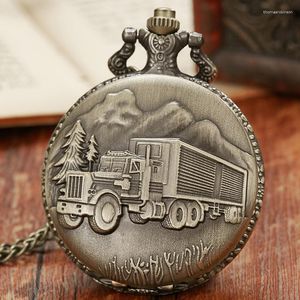 Карманные часы товары поезда винтажные бронзовые часы для мужчин ожерелье -ожерель