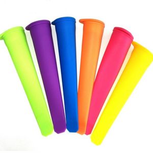 Yeni Silikon Buz Pop Kalıp Mutfak Araçları DIY Popsicle Kalıpları Yukarı Dondurma Buz Lolly Pop Maker Maker Tepsiyeli Kalıp Kapaklarla Kalıp Çocuk Hediyesi SN6924