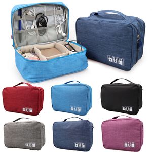 Tool Bag Storage Bags Travel Cable Waterproof Digital Electronic Organizer Portable USB Data Line Charger Plug 230625