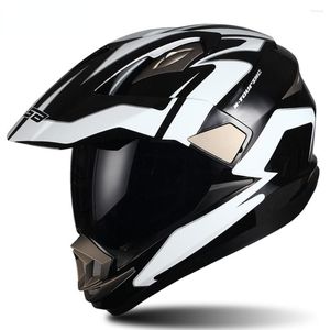 Motosiklet Kaskları GSB Karbon Fiber Kask Erkekler Motokros Full Yüz Moto Çapraz Off-Road Casco Eco Onaylı