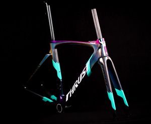Carbon Road Bike Frame Aero Cyclocross Roadbike Frameset Chameleon Color