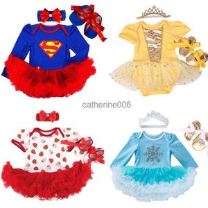 Yeni doğan kız bebek elbiseleri kafa bandı ayakkabıları set infantil çocuk giyim setleri kızlar tutu çocuklar yaz kısa kollu vestido l230625