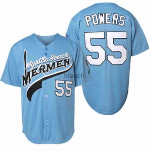 Camisetas Masculinas Filme Beisebol Mens Kenny Powers #55 Eastbound and Down Mexican Charros Kenny Powers 100 Stitched Blue Fast Shipp J230625