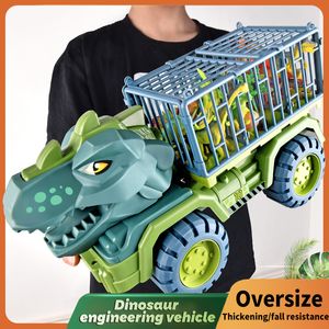 Diecast Model Car Toy Dinosaurs Transport Car Dinosaur Toy Toy Indominus rex Jurassic World Dinosaurs Toys Рождественские подарки для детей 230621