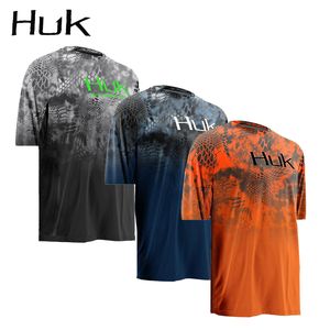 Diğer Spor Malzemeleri Huk Fishing Shirts Erkekler Yaz Açık Kısa Kol Balıkçı Formaları Balık Koruması Nefes Alabilir Oluşma Giysileri 230625