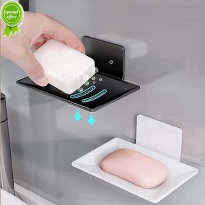 New Bathroom Aluminum Alloy Soap Dish Free-Punching Wall Mounted Soap Sponge Holder Organizer Accessories Kitchen Soap Holder