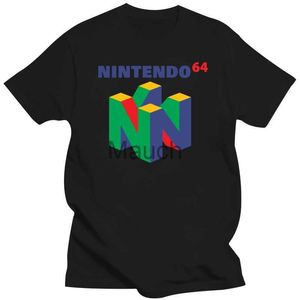 Мужские футболки Nintendo N64 одежда Tshirt L Bla Casual Plus Size Tshirts Hip Hop Style Tops Tee S2XL Fashion Frunt Brand J230625