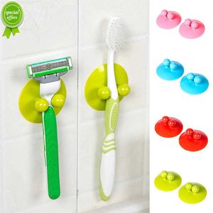 Nuovi 2 pezzi accessori per il bagno sottovuoto parete forte gancio di aspirazione supporto multifunzione tazza originalità ganci gancio ventosa per cucina