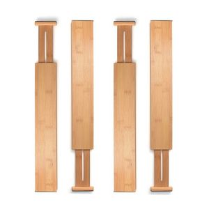 Ящики для хранения бамбуковые ящики разделители кухонные организатор регулируемый расширяемый лоток 230625