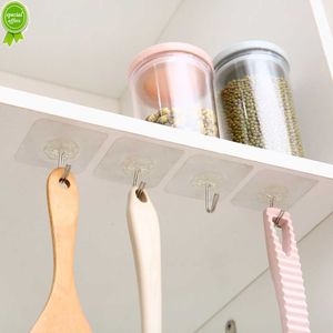 Transparent Wall Hooks Hangers Strong Self Adhesive Hooks Waterproof Hook Heavy Load Rack For Kitchen Bathroom